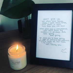 Eucalyptus + Gardenia Soy Candle